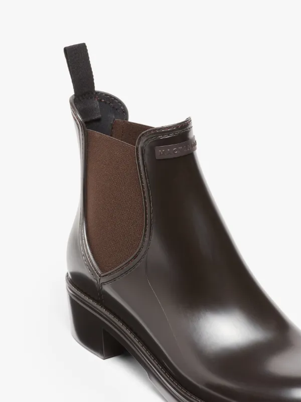 TRINITY Brown Chelsea Rain Boots | LB-1003