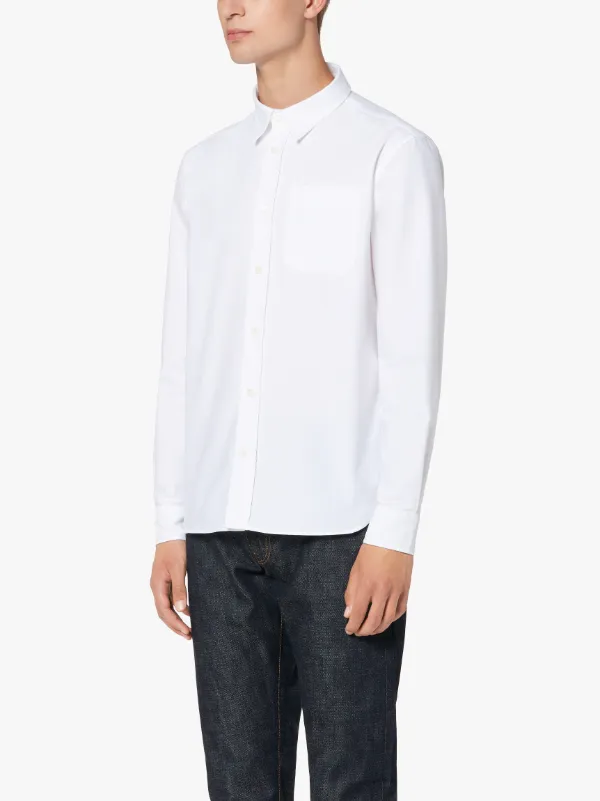 TWC White Cotton Oxford Shirt