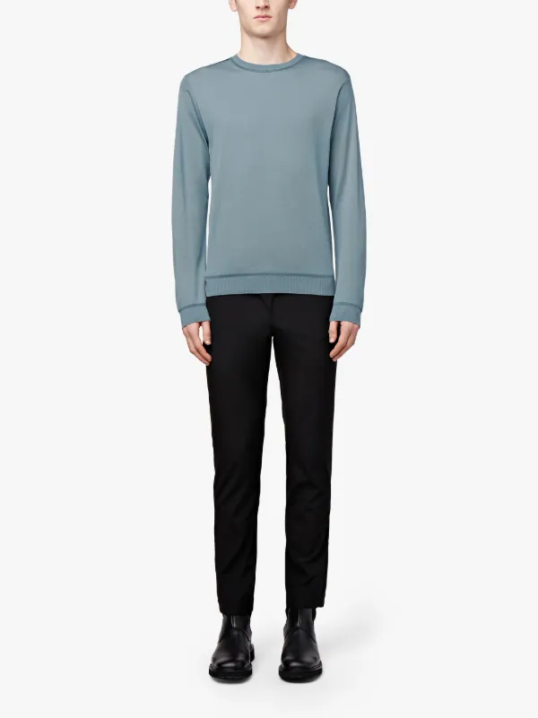 Washed Blue 0002 Crewneck Sweater
