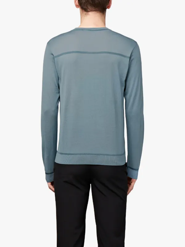 Washed Blue 0002 Crewneck Sweater