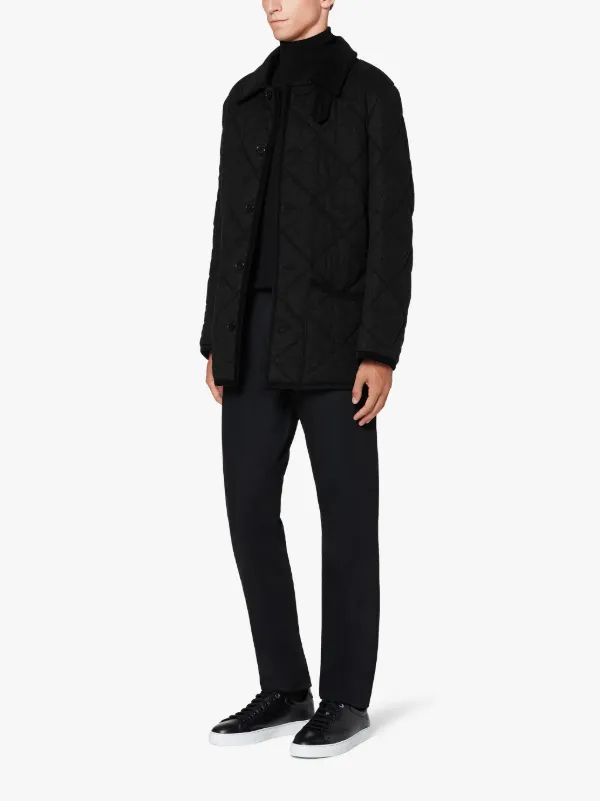 WAVERLY Charcoal Quilted Wool Jacket | GQ-1001 | Mackintosh