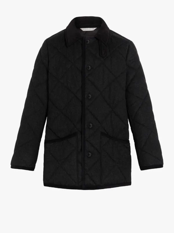 WAVERLY Charcoal Quilted Wool Jacket | GQ-1001 | Mackintosh