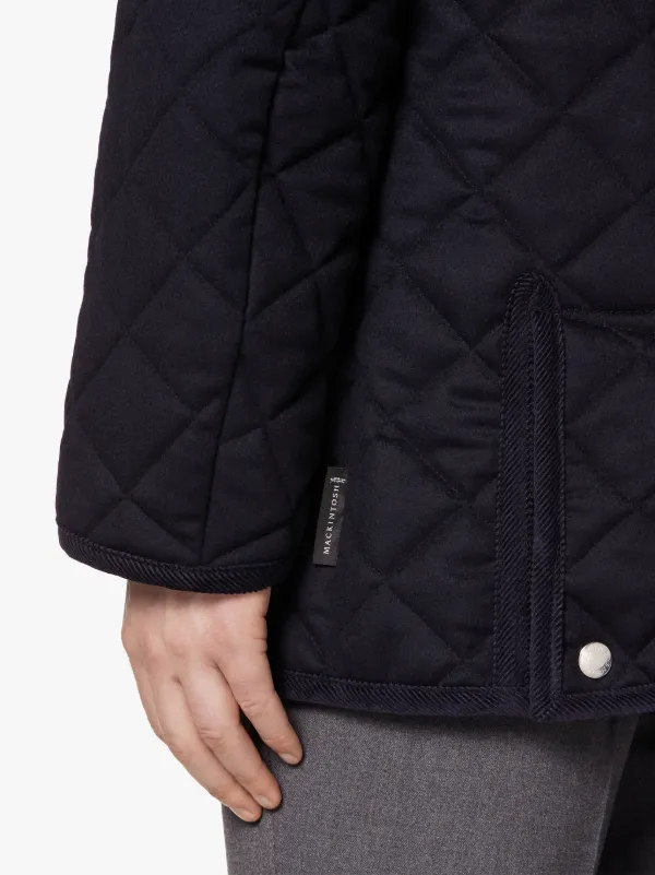 WAVERLY Navy Quilted Wool jacket | GQ-1001