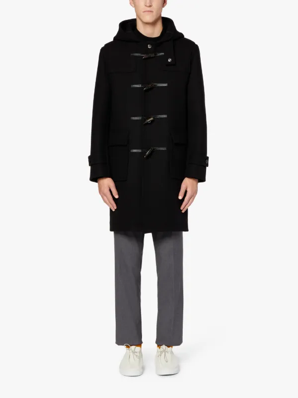 WEIR Black Wool Duffle Coat | GM-013S