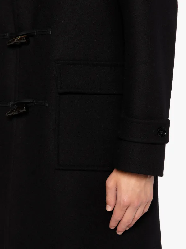 WEIR Black Wool Duffle Coat | GM-013S