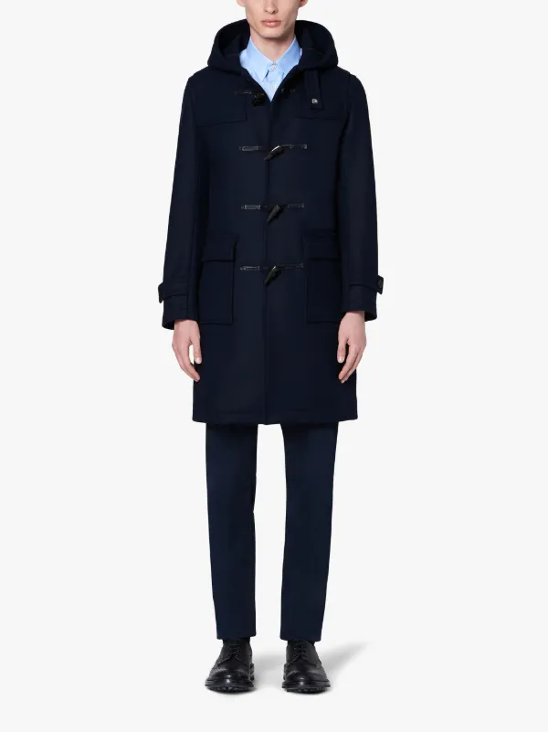 WEIR Dark Navy Wool Duffle Coat | GM-013 | Mackintosh