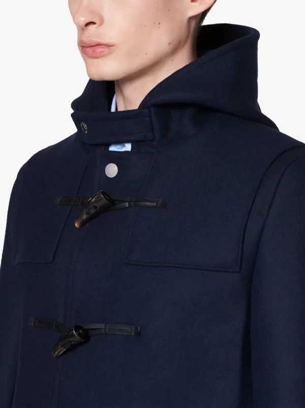 WEIR Dark Navy Wool Duffle Coat | GM-013