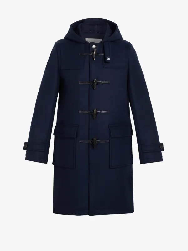 WEIR Dark Navy Wool Duffle Coat | GM-013