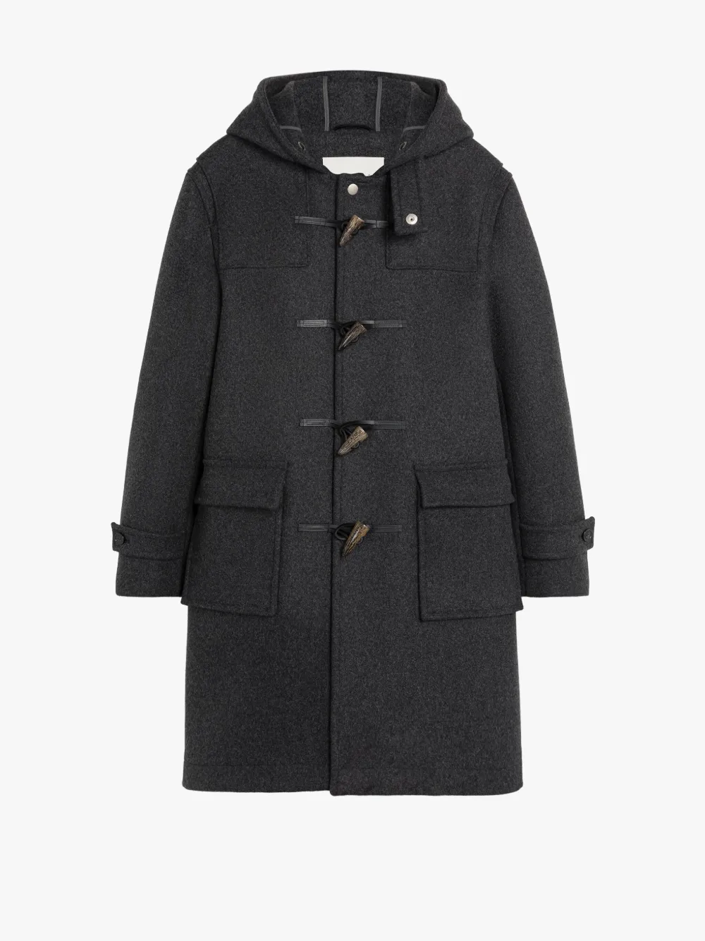 Hawkings 2024 McGill grey hooded wool toggle coat