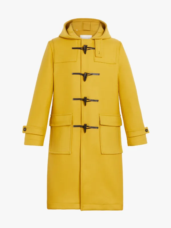 women's wool toggle coat with hood