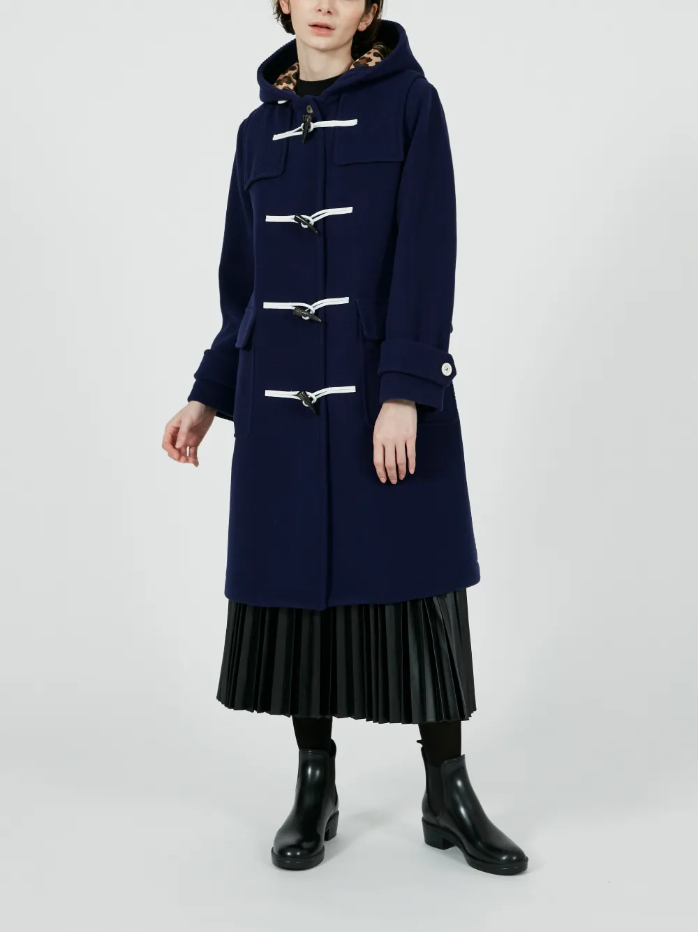 ハイク　マッキントッシュ　ネイビー トレンチコート ミディ丈 ハイク マッキントッシュ ネイビー トレンチコート ミディ丈