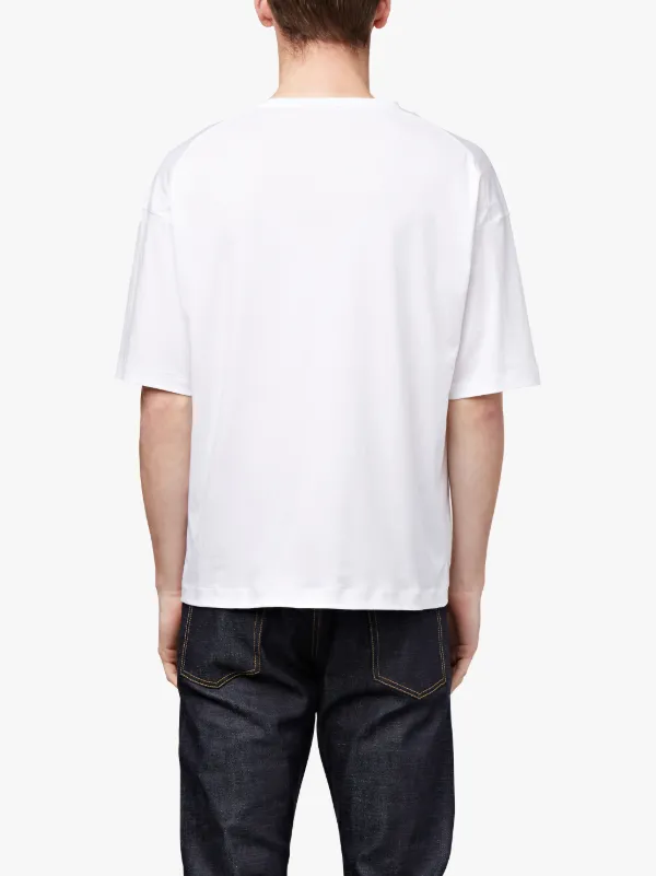 White Cotton Crewneck T-Shirt | GCS-025