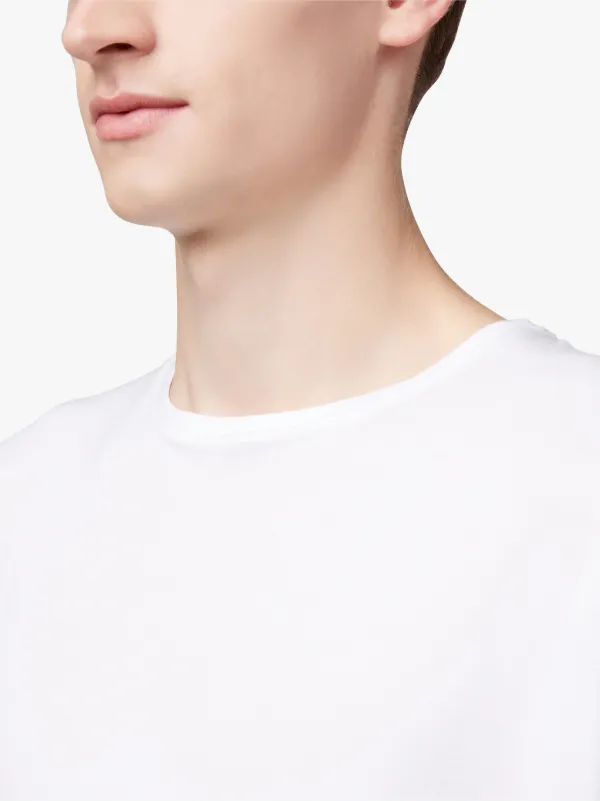 White Cotton Crewneck T-Shirt | GCS-025