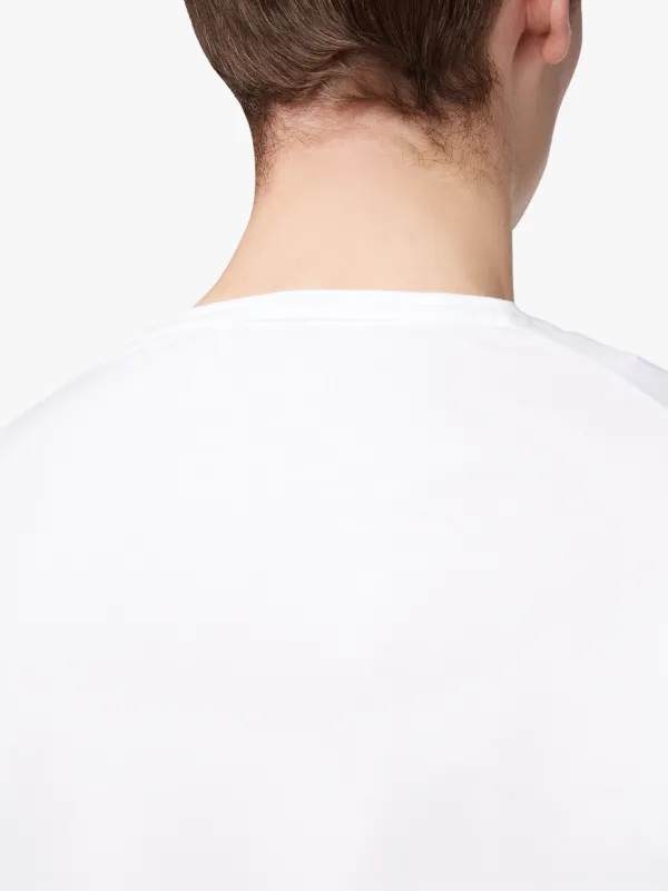 White Cotton Crewneck T-Shirt | GCS-025