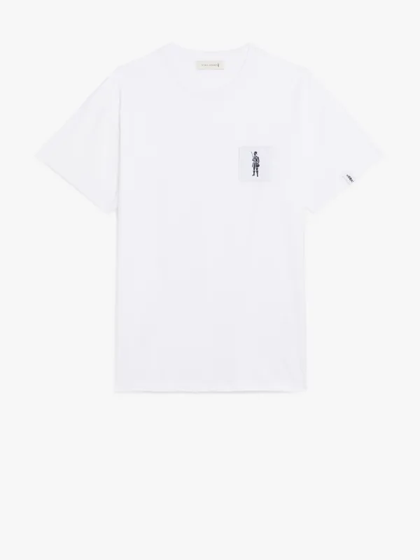 White Cotton Dandy Man T-Shirt | GJM-205