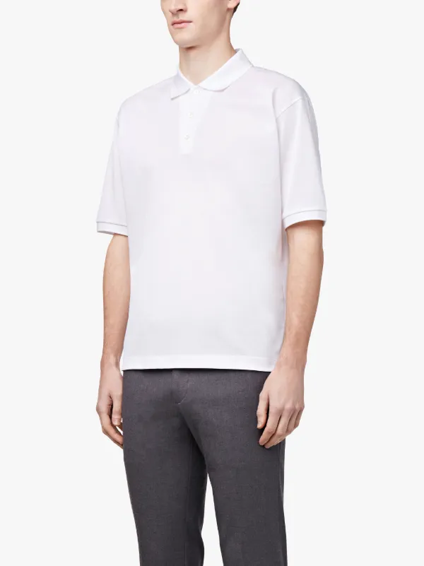 white cotton polo shirts