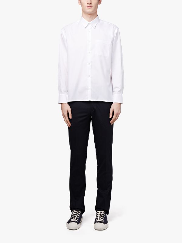 White Cotton Shirt | GMS-004