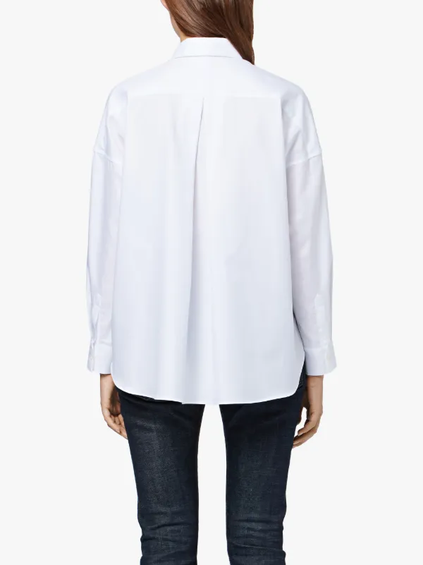 White Cotton Shirt | LMS-008