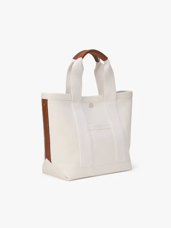 White Cotton Small Tote Bag | ACC-011