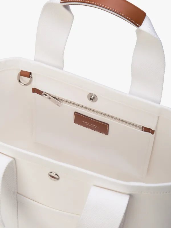 White Cotton Small Tote Bag | ACC-011