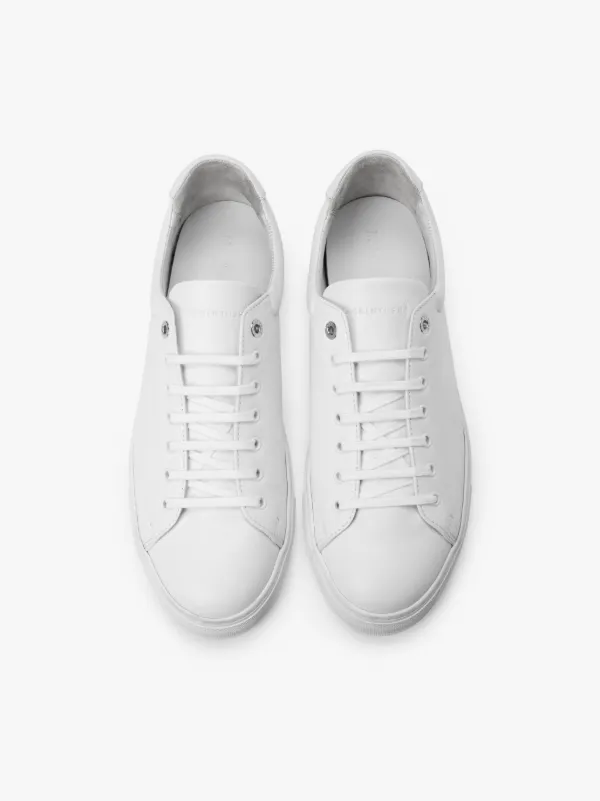 White Leather Sneakers | GS-016