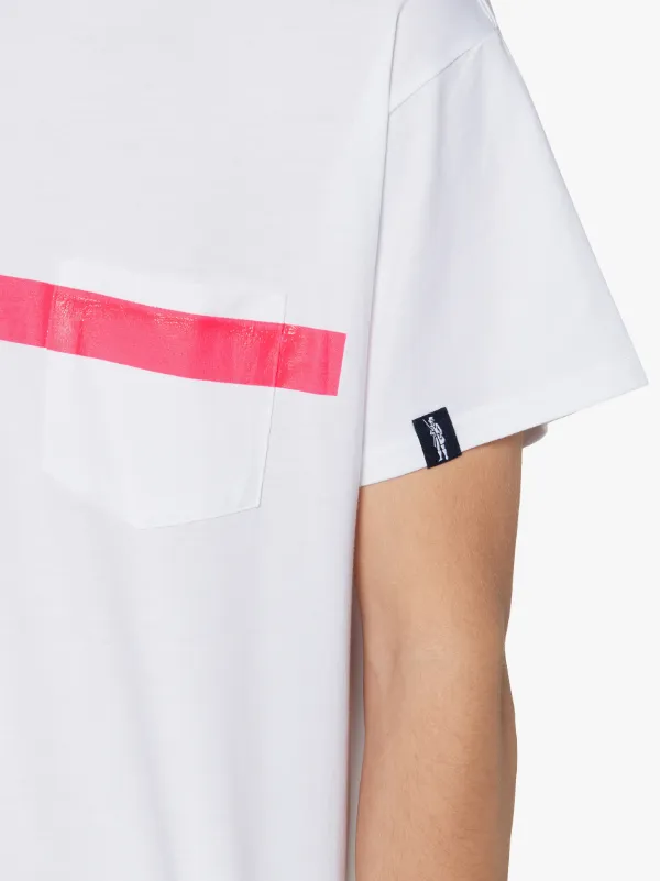 White x Pink Cotton T-Shirt | GJM-206