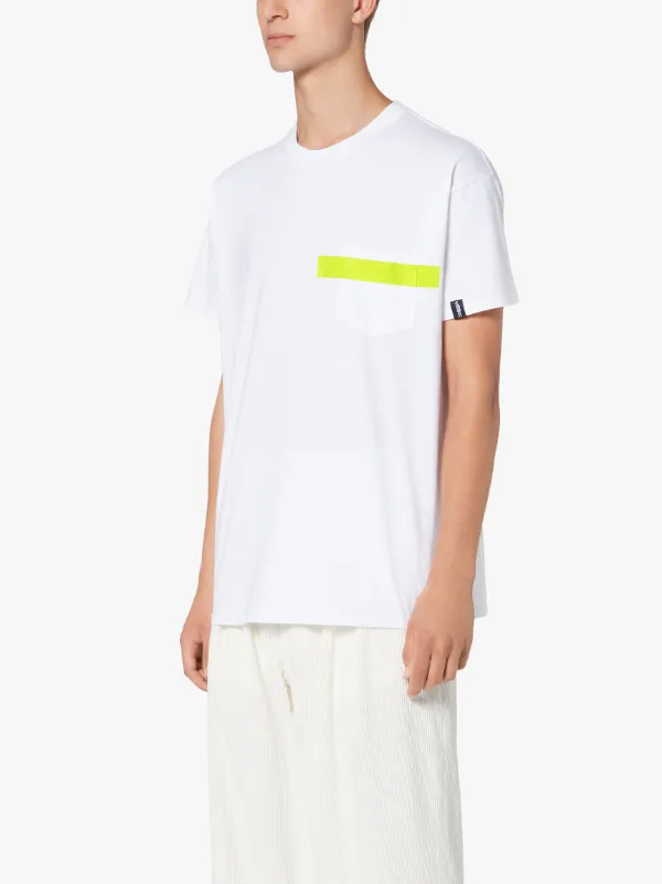 White x Yellow Cotton T-Shirt | GJM-206