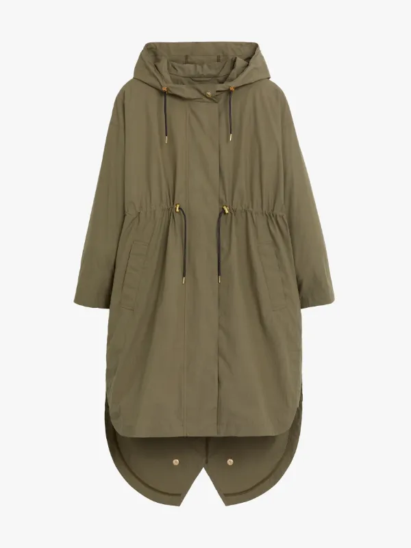 WINDHILL Khaki Cotton Oversized Parka | LM-1076