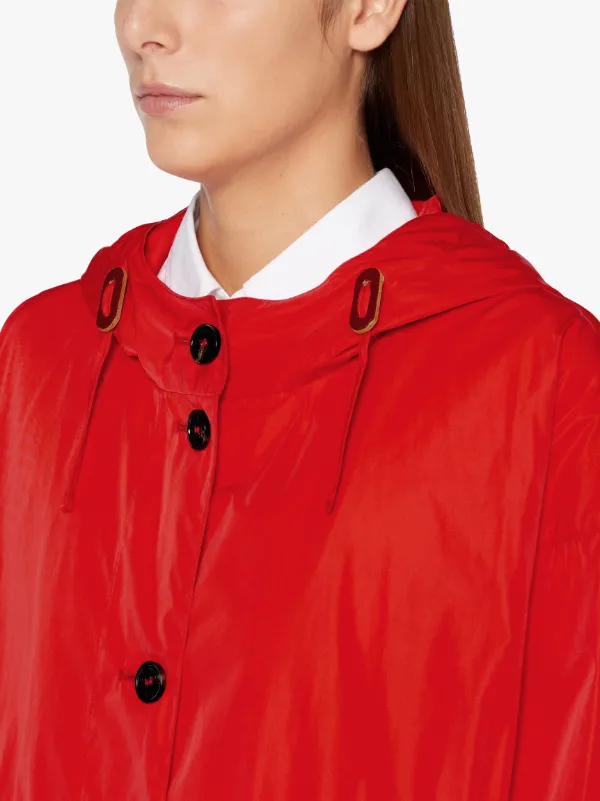 WINDHILL Red Nylon Oversized Parka | LM-1076