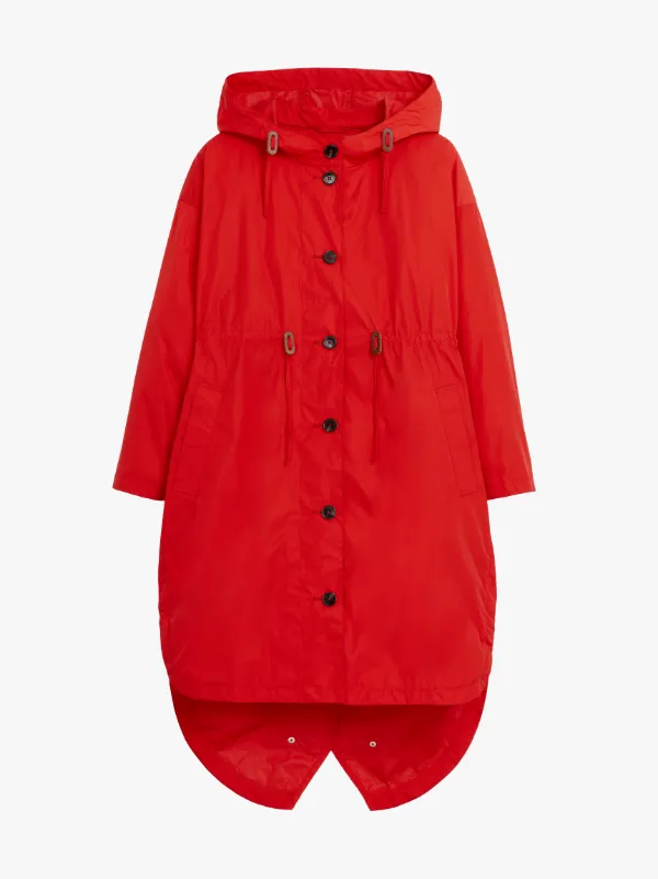 WINDHILL Red Nylon Oversized Parka | LM-1076