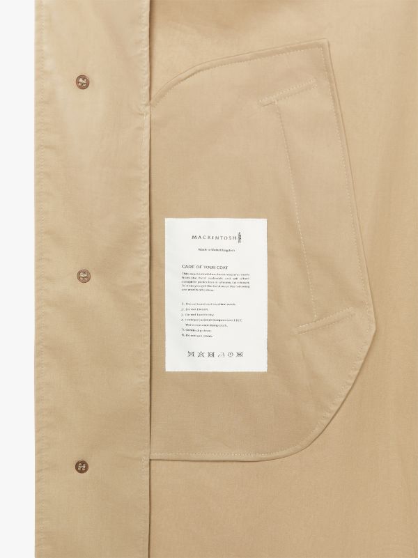 WOLFSON Fawn RAINTEC Cotton Long Hooded Coat | GMC-110