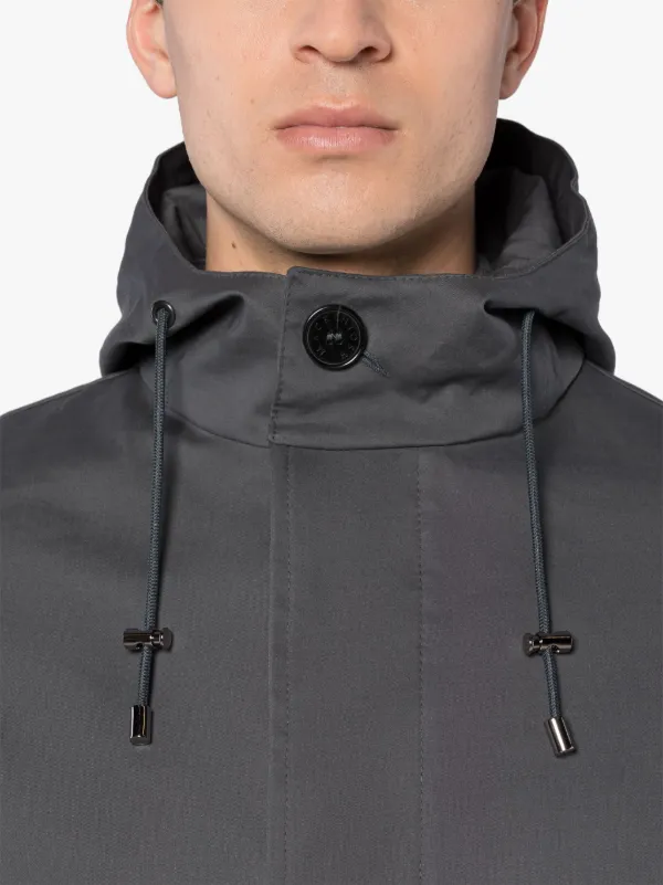 WOLFSON Grey RAINTEC Hooded Coat