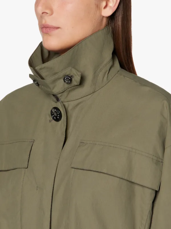 WOODHILL Khaki Cotton Short Coat | LM-1077