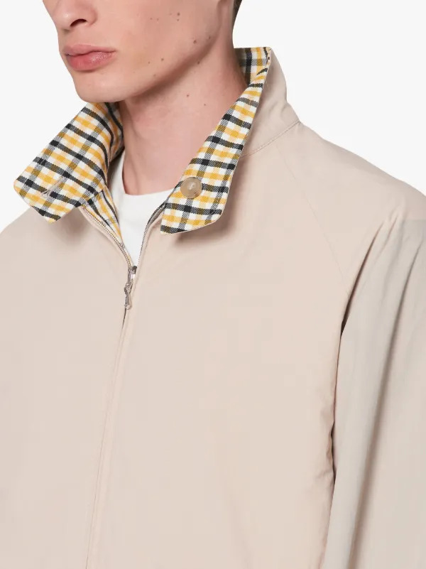 Yellow Check Reversible Jacket | GM-131