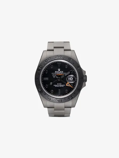 mad paris black mad rolex explorer ii watch browns