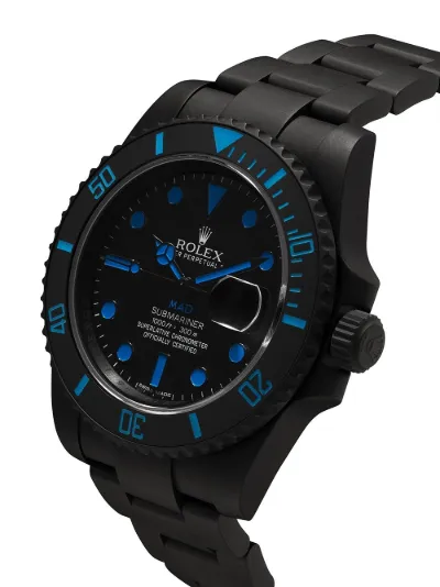 MAD Paris customised Rolex Submariner 46mm black aqua blue | MODES
