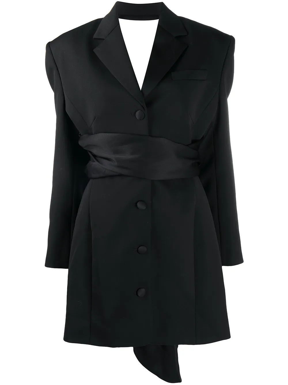 open back blazer dress