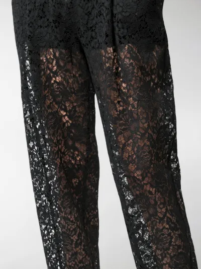 Magda Butrym Pantaloni in pizzo nero | MODES