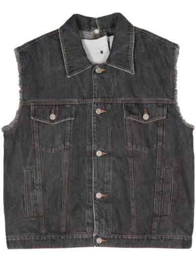 Denim cut clearance vest