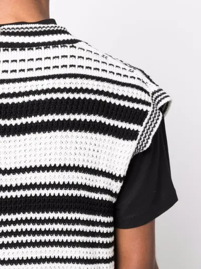 stripe knit sweater