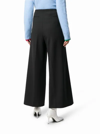 cropped flared trousers