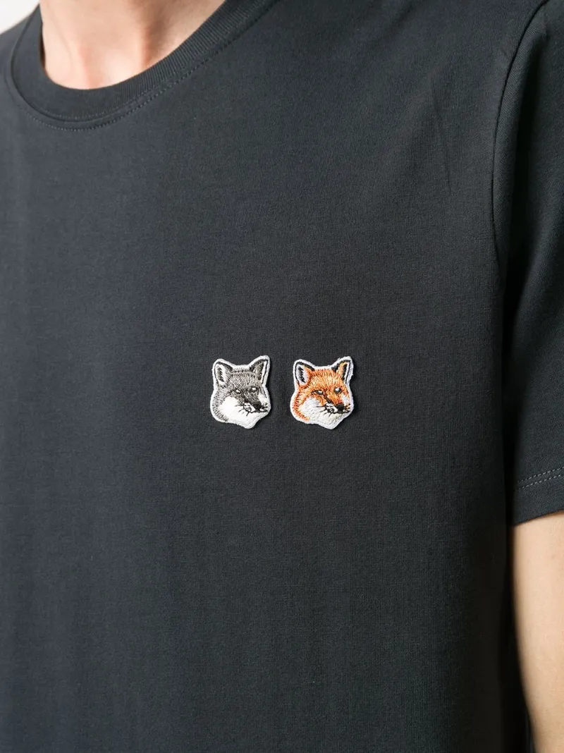 maison kitsune double fox t shirt