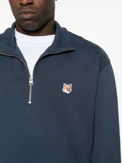 Maison kitsune fox head patch sweatshirt best sale