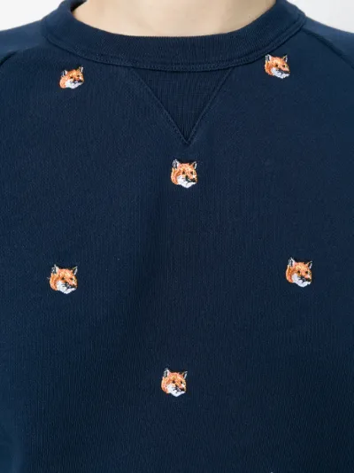 maison kitsune fox head sweatshirt