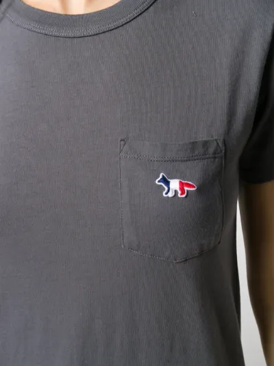 Maison Kitsuné Fox pocket T-shirt grey 