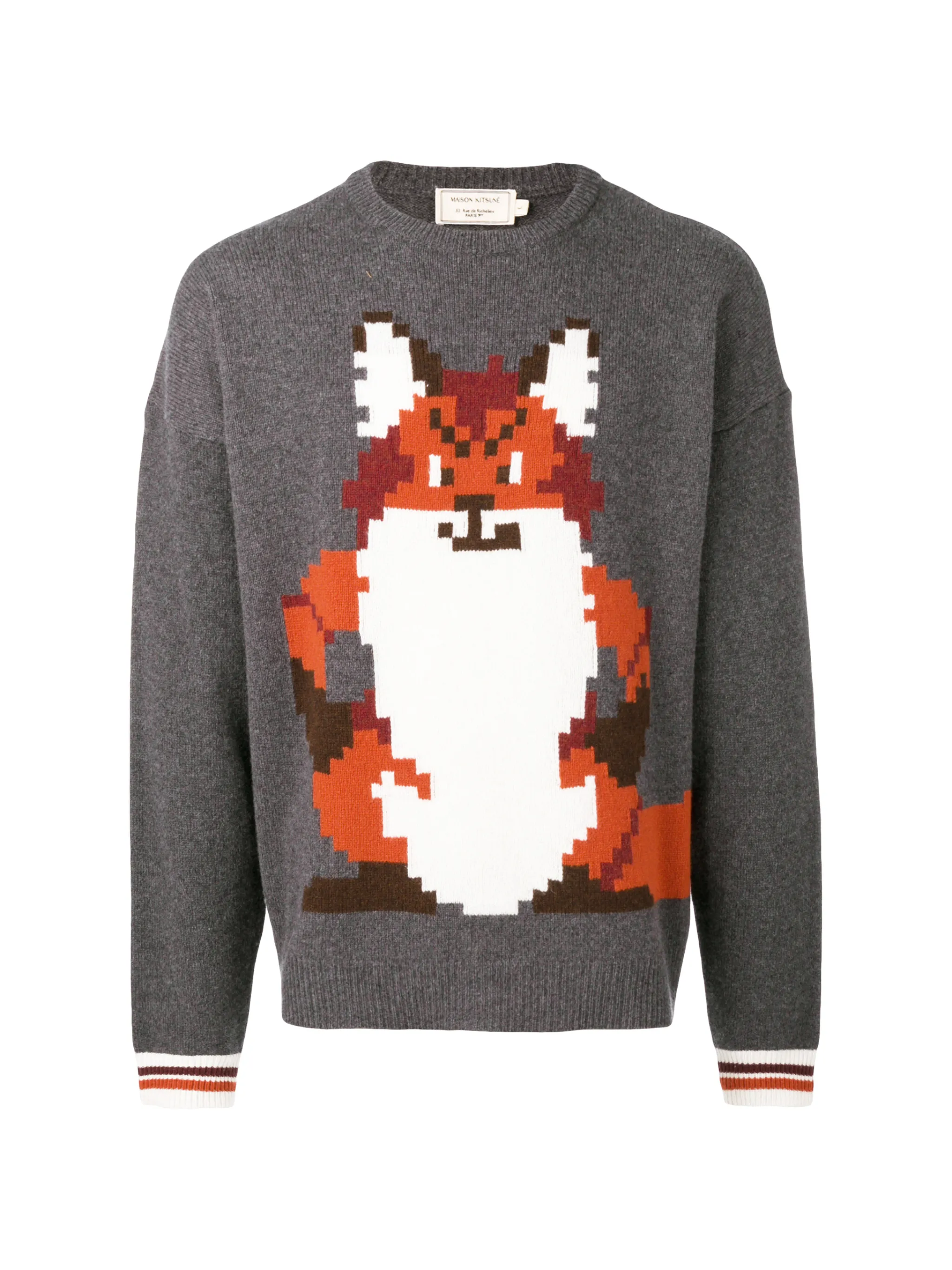 Maison Kitsune intarsia fox sweater Eraldo FR