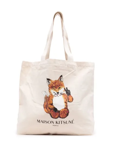 bag with logo print