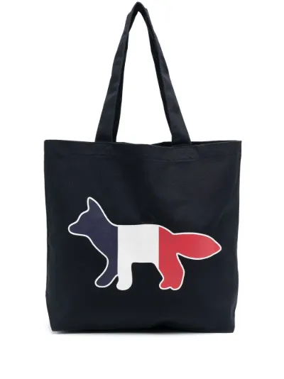 maison kitsune tote bag