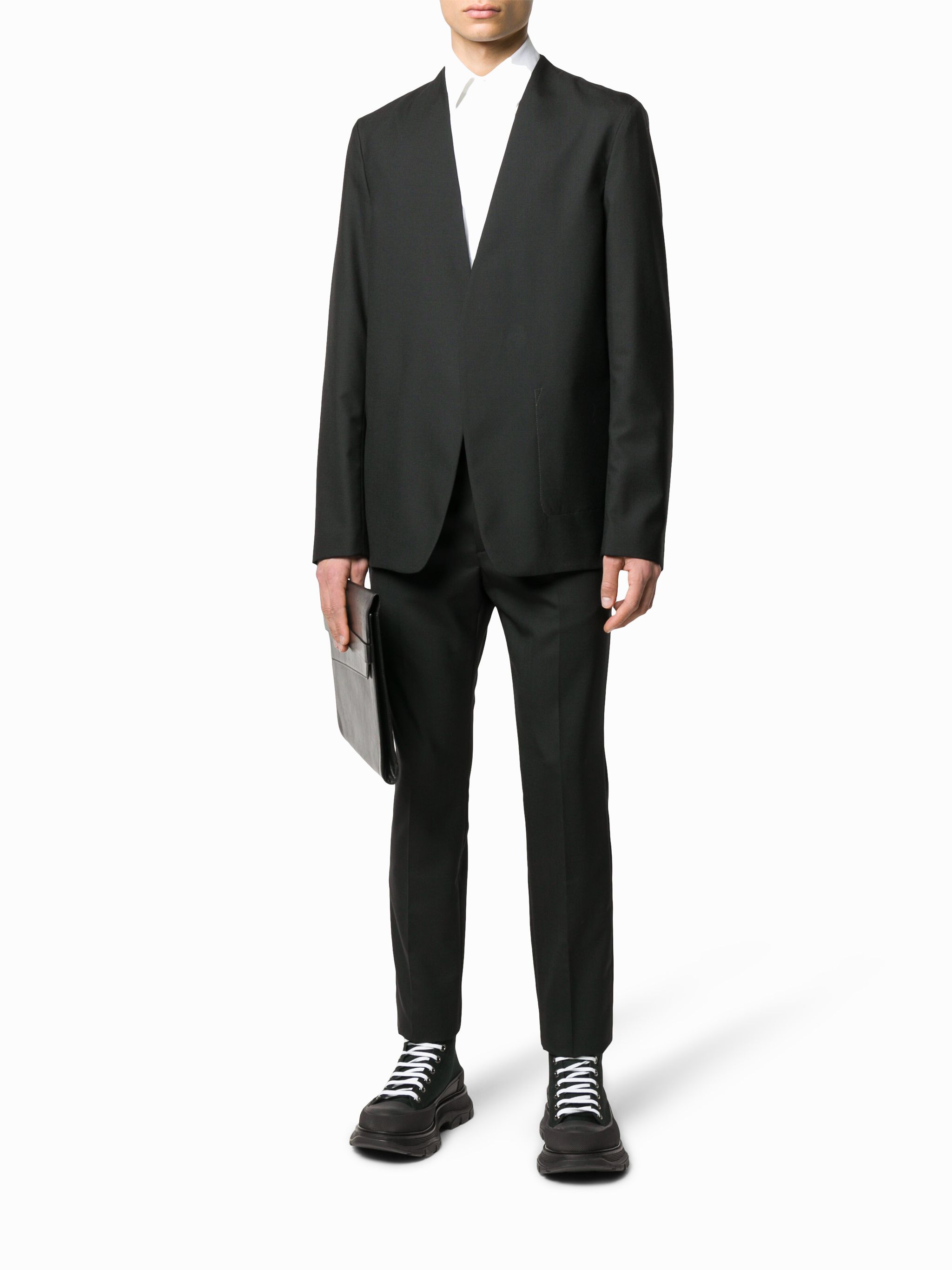 Maison Margiela collarless blazer | Eraldo.com US