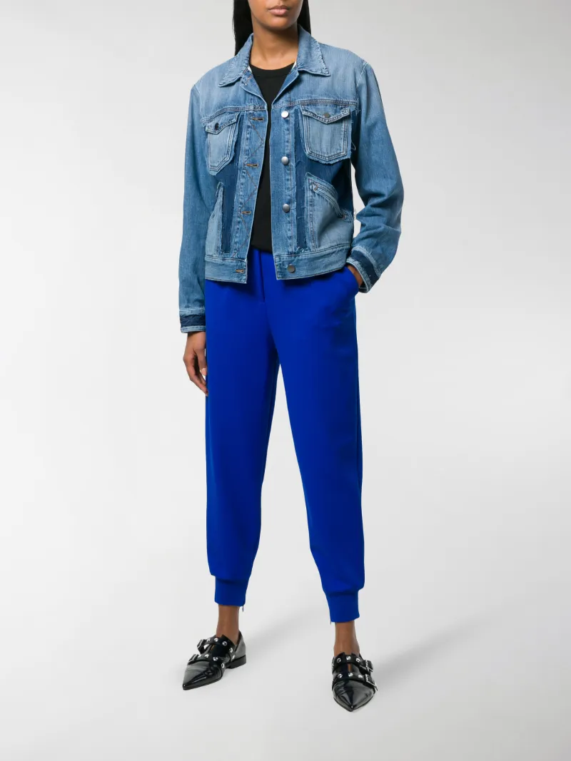 electric blue denim jacket